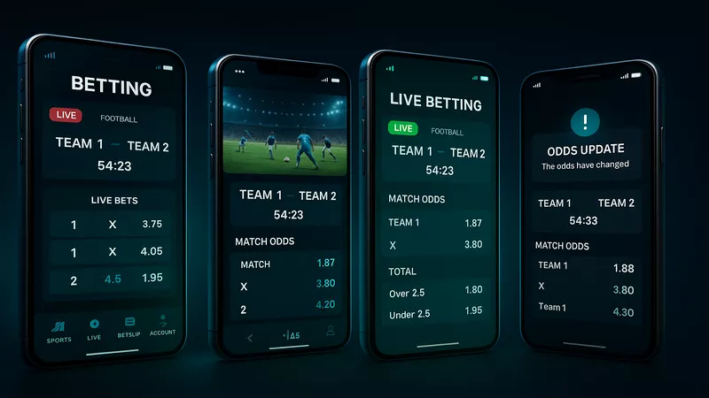 Applications mobiles de paris sportifs avec matchs en direct