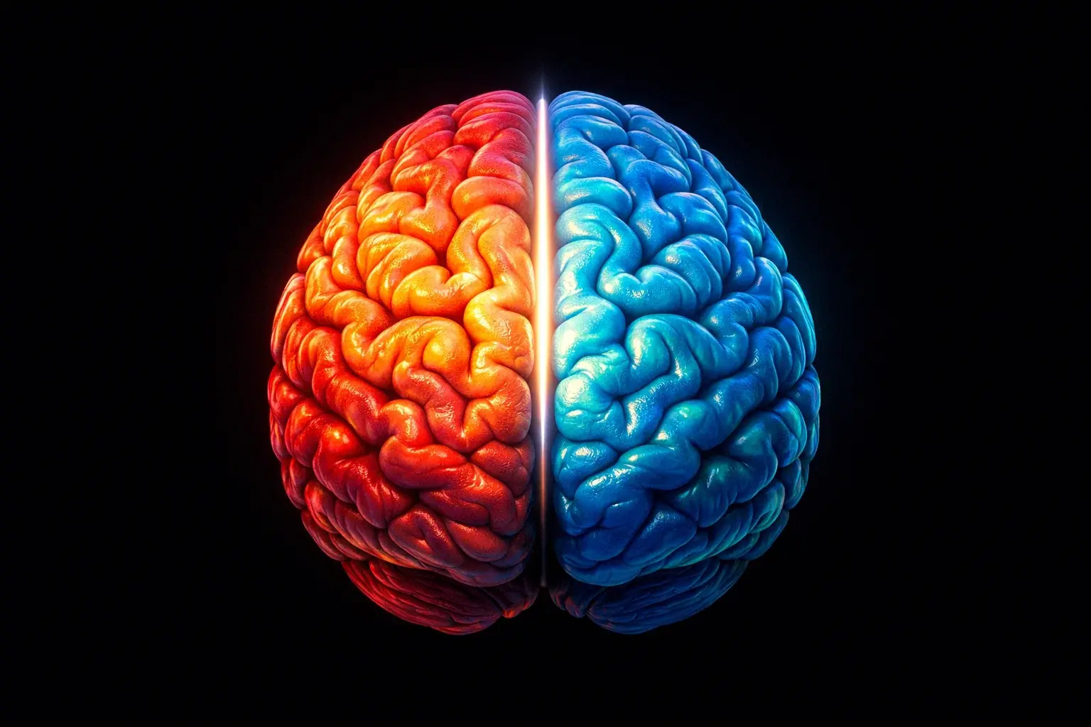 Illustration du cerveau montrant l'&eacute;quilibre entre pens&eacute;e rationnelle et &eacute;motions