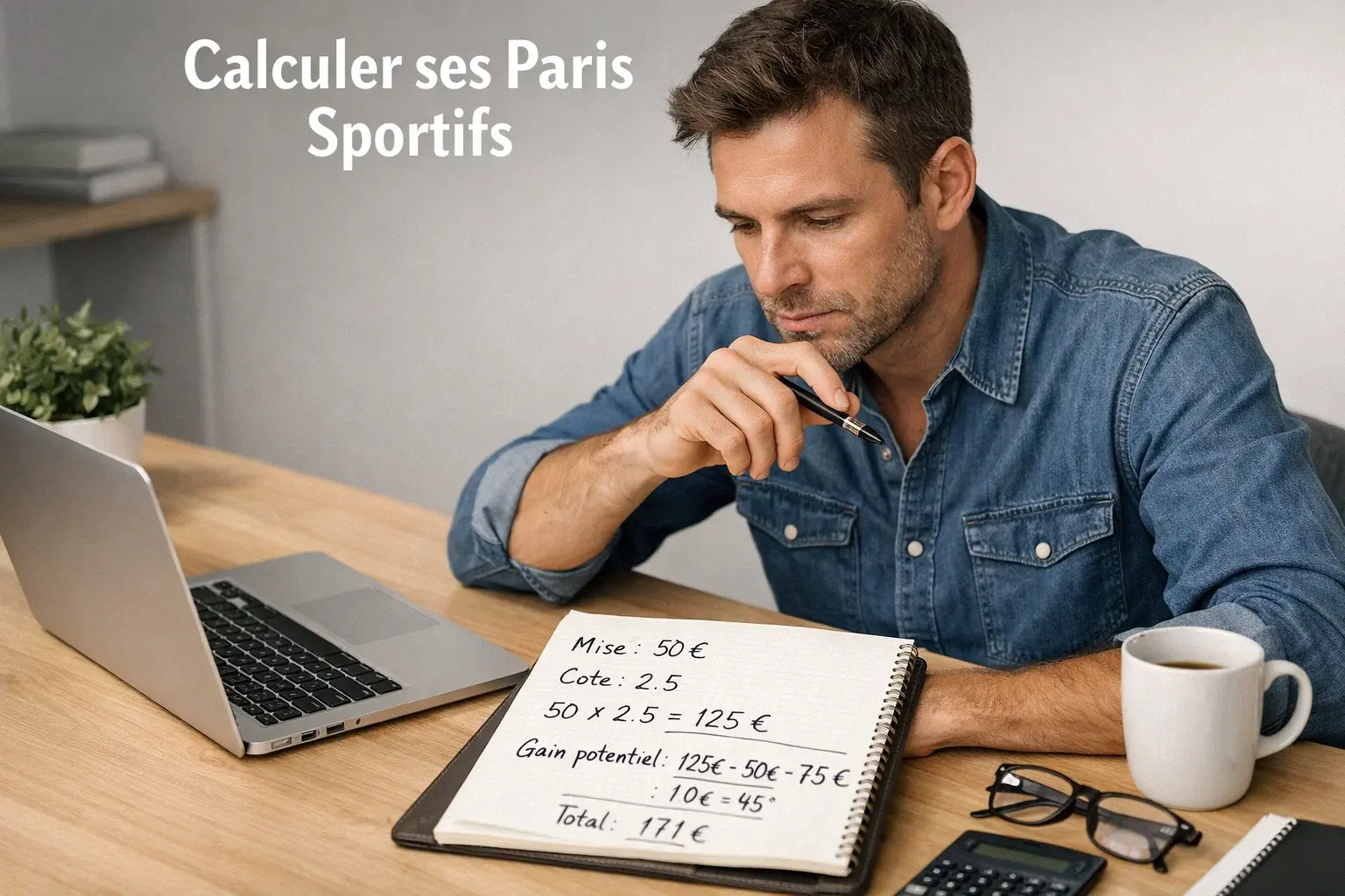 Parieur calculant sa mise optimale avec la méthode Kelly