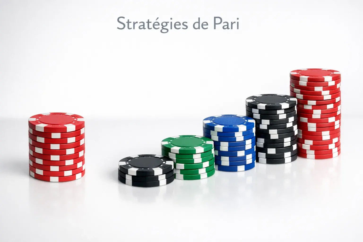 Comparaison visuelle entre stratégie de mise fixe et progressive