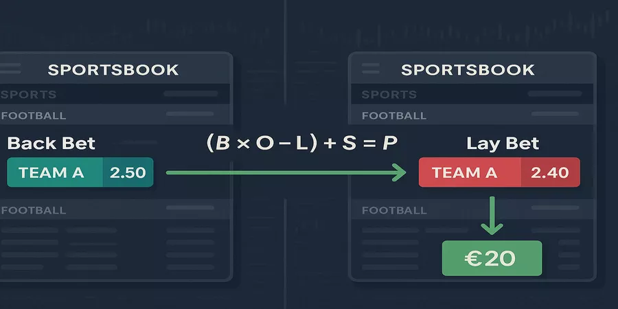 Illustration du matched betting avec deux bookmakers